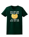 Cats Are Like Potato Chips Womens Dark T-Shirt-TooLoud-Forest-Green-Small-Davson Sales