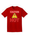 Caution Hot Chili Pepper Sign Adult Dark T-Shirt-Mens T-Shirt-TooLoud-Red-Small-Davson Sales