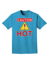 Caution Hot Chili Pepper Sign Adult Dark T-Shirt-Mens T-Shirt-TooLoud-Turquoise-Small-Davson Sales