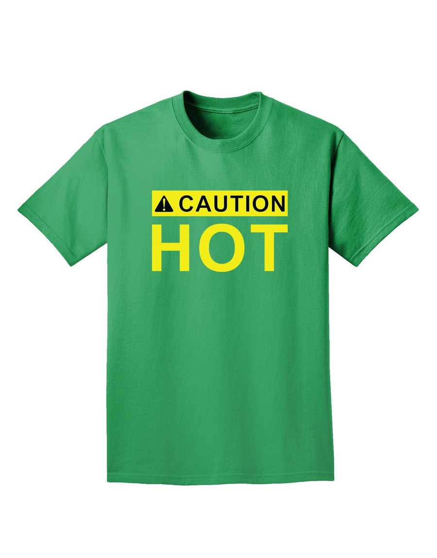 Caution Hot Warning Sign Adult Dark T-Shirt-Mens T-Shirt-TooLoud-Purple-Small-Davson Sales