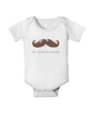 Ceci n'est pas une moustache Baby Romper Bodysuit-Baby Romper-TooLoud-White-06-Months-Davson Sales