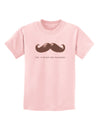 Ceci n'est pas une moustache Childrens T-Shirt-Childrens T-Shirt-TooLoud-PalePink-X-Small-Davson Sales