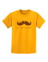 Ceci n'est pas une moustache Childrens T-Shirt-Childrens T-Shirt-TooLoud-Gold-X-Small-Davson Sales