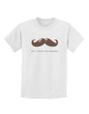 Ceci n'est pas une moustache Childrens T-Shirt-Childrens T-Shirt-TooLoud-White-X-Small-Davson Sales