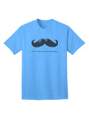 Ceci n'est pas une moustache Premium Adult T-Shirt - A Statement in Style and Comfort-Mens T-shirts-TooLoud-Aquatic-Blue-Small-Davson Sales