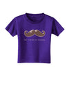 Ceci n'est pas une moustache Toddler T-Shirt Dark-Toddler T-Shirt-TooLoud-Purple-2T-Davson Sales