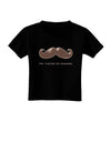 Ceci n'est pas une moustache Toddler T-Shirt Dark-Toddler T-Shirt-TooLoud-Black-2T-Davson Sales