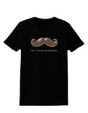 Ceci n'est pas une moustache Womens Dark T-Shirt-TooLoud-Black-X-Small-Davson Sales