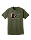 Ceci n'est pas une pipe Adult Dark T-Shirt-Mens T-Shirt-TooLoud-Military-Green-Small-Davson Sales