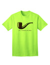 Ceci n'est pas une pipe Premium Adult T-Shirt - Exclusive Ecommerce Collection-Mens T-shirts-TooLoud-Neon-Green-Small-Davson Sales