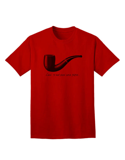 Ceci n'est pas une pipe Premium Adult T-Shirt - Exclusive Ecommerce Collection-Mens T-shirts-TooLoud-Red-Small-Davson Sales