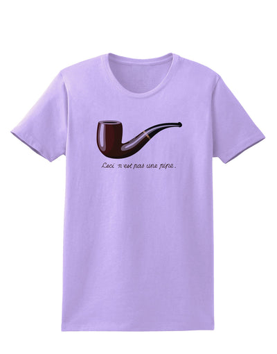 Ceci n'est pas une pipe Womens T-Shirt-Womens T-Shirt-TooLoud-Lavender-X-Small-Davson Sales