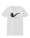 Ceci n'est pas une pipe Womens T-Shirt-Womens T-Shirt-TooLoud-White-X-Small-Davson Sales