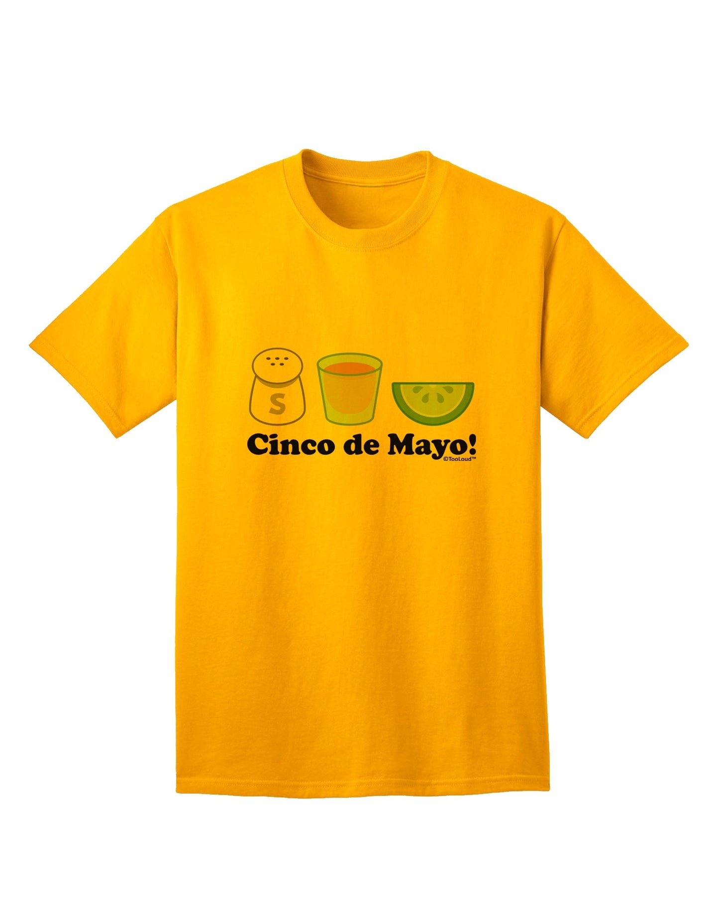 Celebrate Cinco de Mayo with Style: Salt Tequila Lime Adult T-Shirt by TooLoud-Mens T-shirts-TooLoud-Gold-Small-Davson Sales