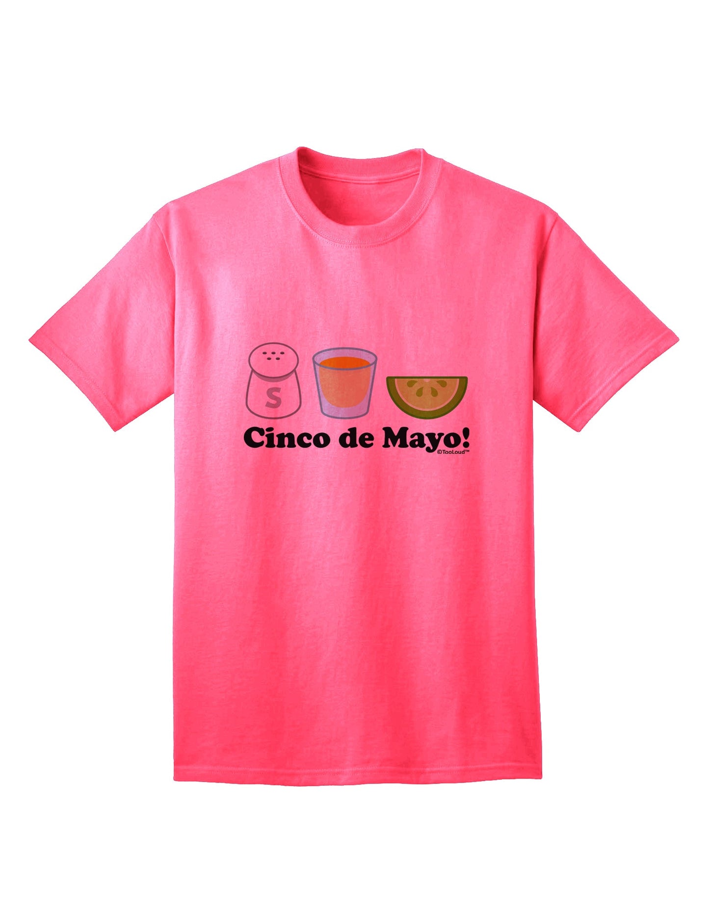 Celebrate Cinco de Mayo with Style: Salt Tequila Lime Adult T-Shirt by TooLoud-Mens T-shirts-TooLoud-Neon-Pink-Small-Davson Sales