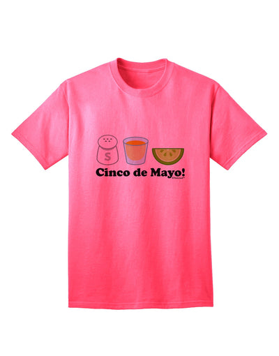 Celebrate Cinco de Mayo with Style: Salt Tequila Lime Adult T-Shirt by TooLoud-Mens T-shirts-TooLoud-Neon-Pink-Small-Davson Sales