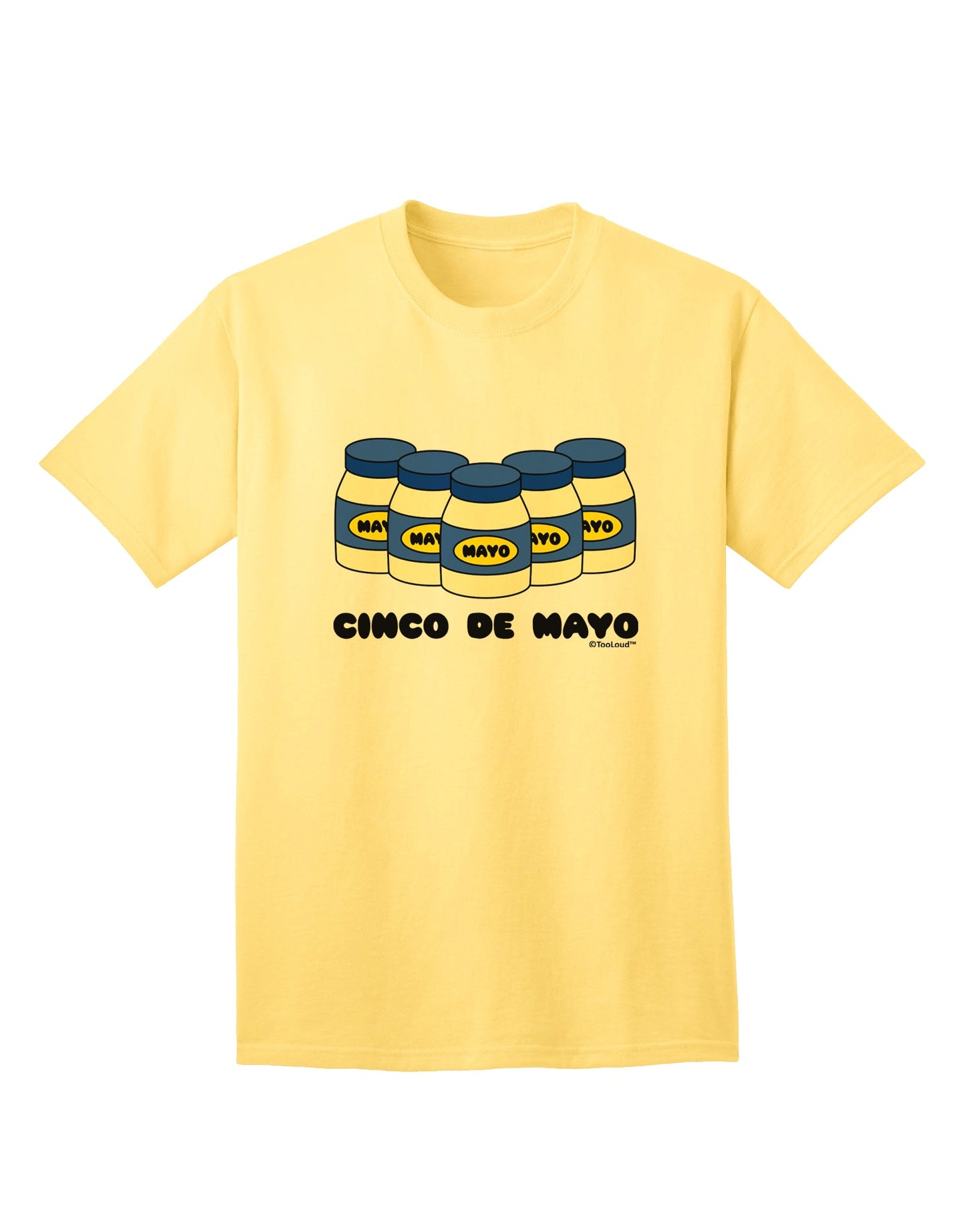 Celebrate Cinco de Mayo with the Vibrant 5 Mayo Jars Adult T-Shirt from TooLoud-Mens T-shirts-TooLoud-Yellow-Small-Davson Sales