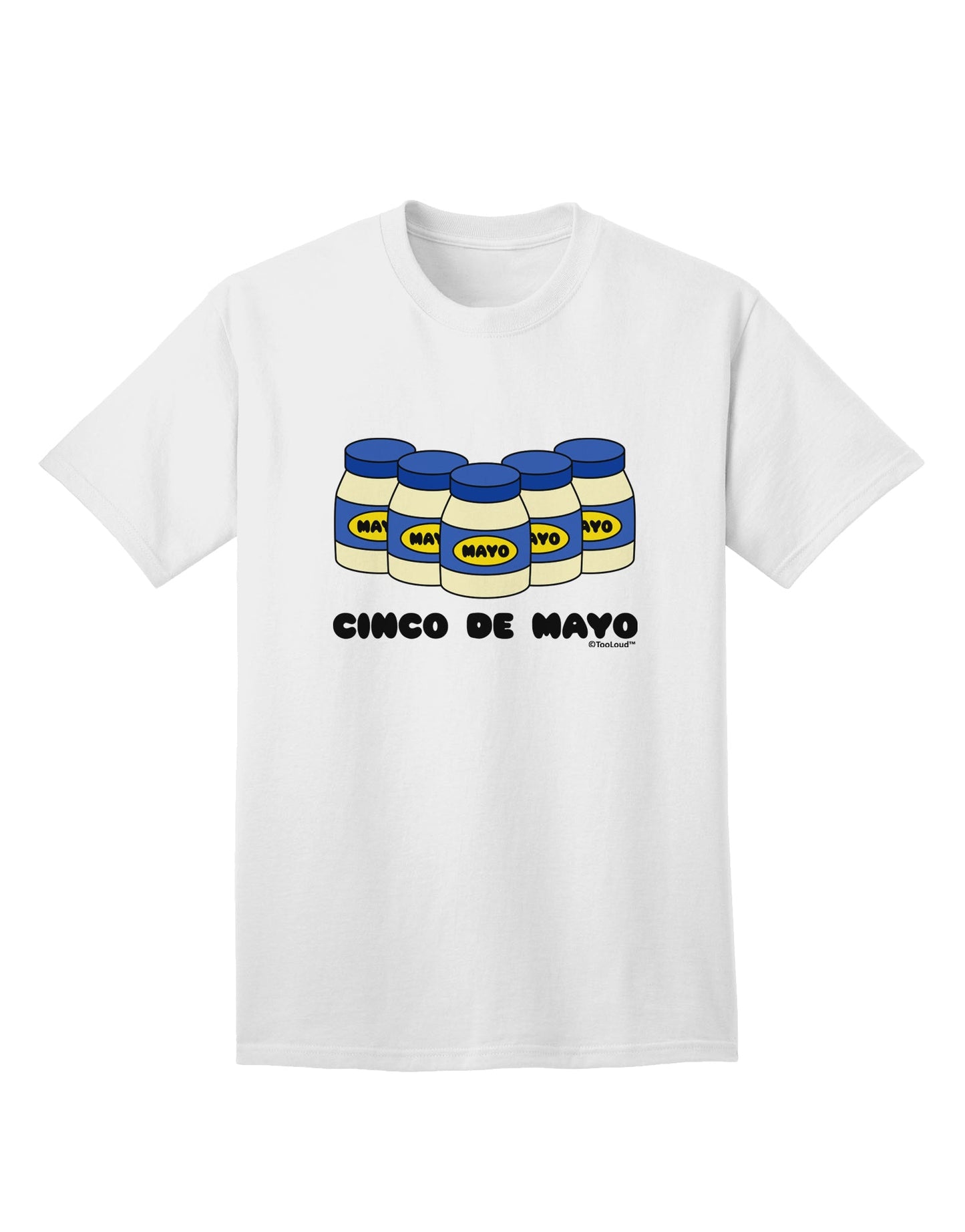 Celebrate Cinco de Mayo with the Vibrant 5 Mayo Jars Adult T-Shirt from TooLoud-Mens T-shirts-TooLoud-White-Small-Davson Sales