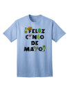 Celebrate Cinco de Mayo with the Vibrant Fiesta Icons Adult T-Shirt by TooLoud-Mens T-shirts-TooLoud-Light-Blue-Small-Davson Sales