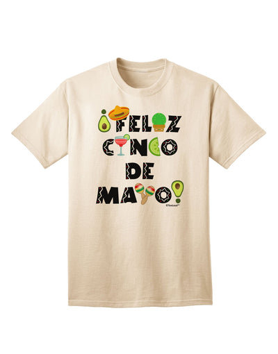 Celebrate Cinco de Mayo with the Vibrant Fiesta Icons Adult T-Shirt by TooLoud-Mens T-shirts-TooLoud-Natural-Small-Davson Sales