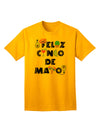 Celebrate Cinco de Mayo with the Vibrant Fiesta Icons Adult T-Shirt by TooLoud-Mens T-shirts-TooLoud-Gold-Small-Davson Sales