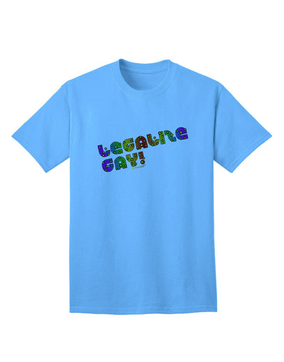 Celebrate Equality - Vibrant Rainbow Adult T-Shirt-Mens T-shirts-TooLoud-Aquatic-Blue-Small-Davson Sales