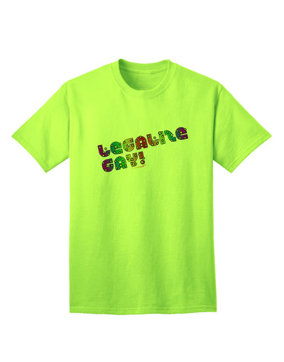 Celebrate Equality - Vibrant Rainbow Adult T-Shirt-Mens T-shirts-TooLoud-Neon-Green-Small-Davson Sales