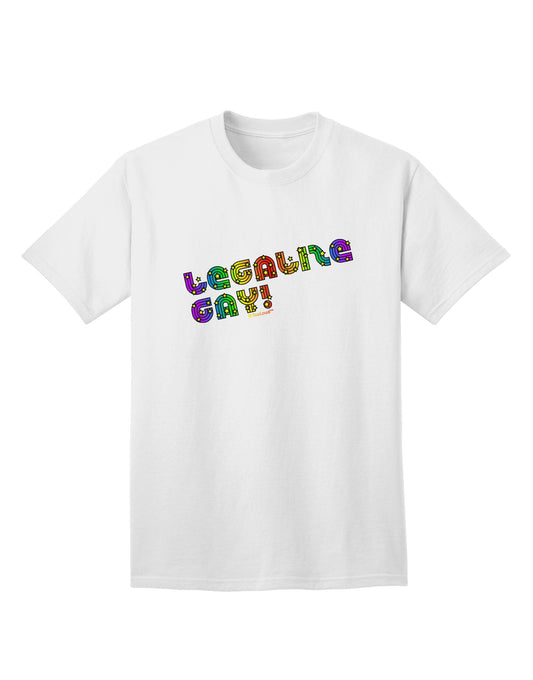 Celebrate Equality - Vibrant Rainbow Adult T-Shirt-Mens T-shirts-TooLoud-White-Small-Davson Sales