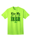 Celebrate St. Patrick's Day in Style with our Kiss Me I'm Irish Collection of Adult T-Shirts-Mens T-shirts-TooLoud-Neon-Green-Small-Davson Sales