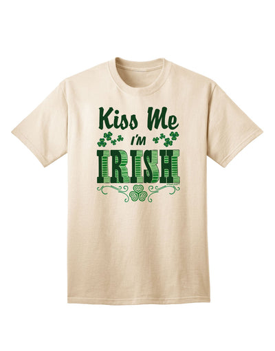 Celebrate St. Patrick's Day in Style with our Kiss Me I'm Irish Collection of Adult T-Shirts-Mens T-shirts-TooLoud-Natural-Small-Davson Sales