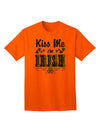 Celebrate St. Patrick's Day in Style with our Kiss Me I'm Irish Collection of Adult T-Shirts-Mens T-shirts-TooLoud-Orange-Small-Davson Sales