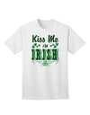 Celebrate St. Patrick's Day in Style with our Kiss Me I'm Irish Collection of Adult T-Shirts-Mens T-shirts-TooLoud-White-Small-Davson Sales