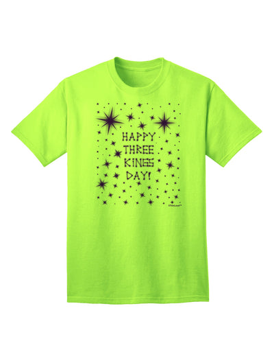 Celebrate Three Kings Day with the Exquisite Shining Stars Adult T-Shirt by TooLoud-Mens T-shirts-TooLoud-Neon-Green-Small-Davson Sales