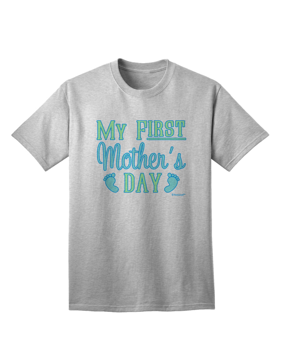 Celebrate Your First Mother's Day with Style: Baby Feet Blue Adult T-Shirt by TooLoud-Mens T-shirts-TooLoud-White-Small-Davson Sales