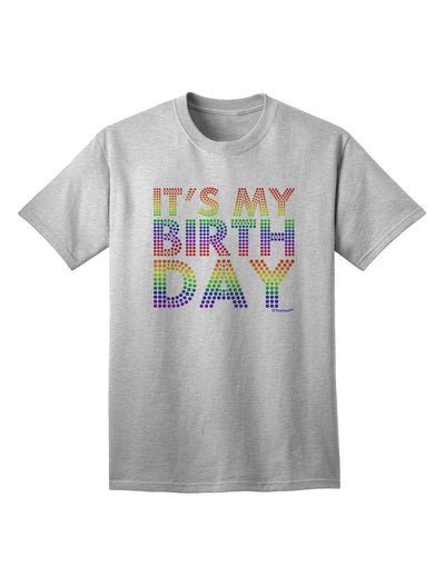 Celebrate in Style with the Candy Colored Dots Adult T-Shirt by TooLoud-Mens T-shirts-TooLoud-AshGray-Small-Davson Sales