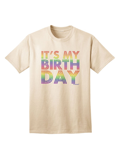 Celebrate in Style with the Candy Colored Dots Adult T-Shirt by TooLoud-Mens T-shirts-TooLoud-Natural-Small-Davson Sales