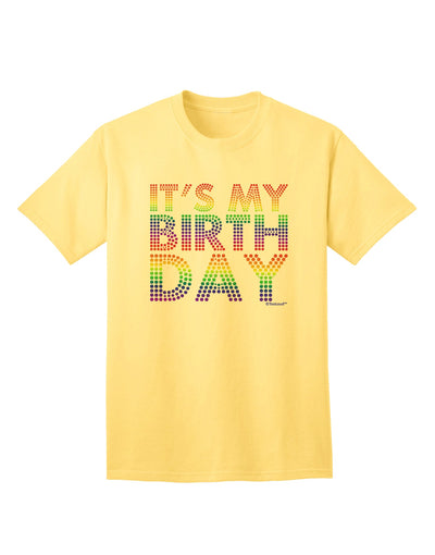 Celebrate in Style with the Candy Colored Dots Adult T-Shirt by TooLoud-Mens T-shirts-TooLoud-Yellow-Small-Davson Sales