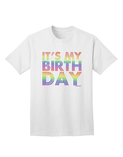 Celebrate in Style with the Candy Colored Dots Adult T-Shirt by TooLoud-Mens T-shirts-TooLoud-White-Small-Davson Sales