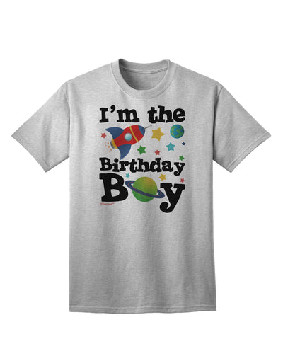 Celebrate in Style with the I'm the Birthday Boy Outer Space Design Adult T-Shirt by TooLoud-Mens T-shirts-TooLoud-AshGray-Small-Davson Sales