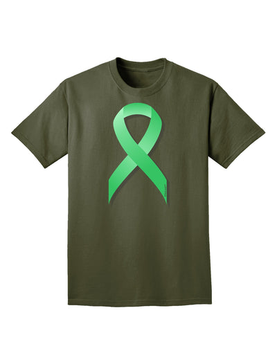 Celiac Disease Awareness Ribbon - Light Green Adult Dark T-Shirt-Mens T-Shirt-TooLoud-Military-Green-Small-Davson Sales