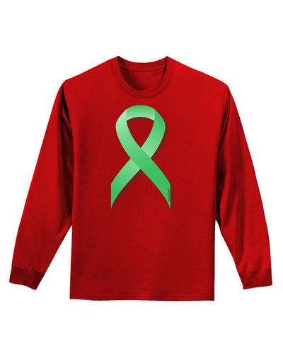 Celiac Disease Awareness Ribbon - Light Green Adult Long Sleeve Dark T-Shirt-TooLoud-Red-Small-Davson Sales