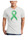 Celiac Disease Awareness Ribbon - Light Green Adult V-Neck T-shirt-Mens V-Neck T-Shirt-TooLoud-White-Small-Davson Sales