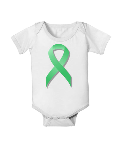 Celiac Disease Awareness Ribbon - Light Green Baby Romper Bodysuit-Baby Romper-TooLoud-White-06-Months-Davson Sales