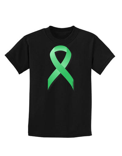 Celiac Disease Awareness Ribbon - Light Green Childrens Dark T-Shirt-Childrens T-Shirt-TooLoud-Black-X-Small-Davson Sales