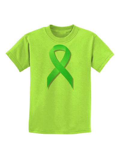 Celiac Disease Awareness Ribbon - Light Green Childrens T-Shirt-Childrens T-Shirt-TooLoud-Lime-Green-X-Small-Davson Sales