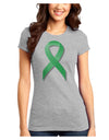 Celiac Disease Awareness Ribbon - Light Green Juniors T-Shirt-Womens Juniors T-Shirt-TooLoud-Ash-Gray-Juniors Fitted X-Small-Davson Sales