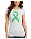 Celiac Disease Awareness Ribbon - Light Green Juniors T-Shirt-Womens Juniors T-Shirt-TooLoud-White-Juniors Fitted X-Small-Davson Sales