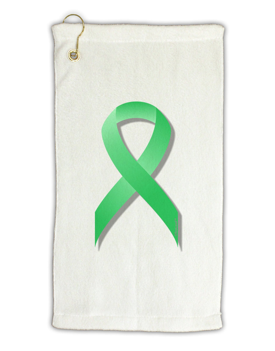 Celiac Disease Awareness Ribbon - Light Green Micro Terry Gromet Golf Towel 16 x 25 inch-Golf Towel-TooLoud-White-Davson Sales