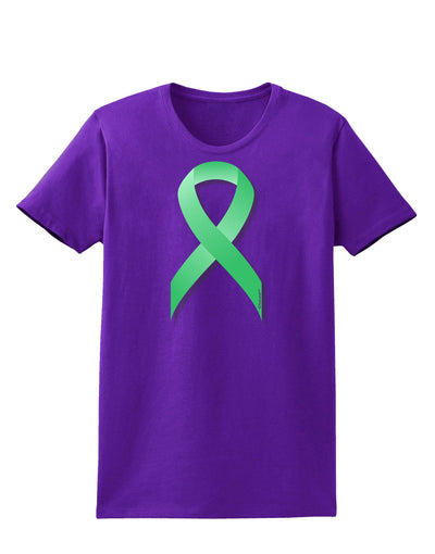 Celiac Disease Awareness Ribbon - Light Green Womens Dark T-Shirt-TooLoud-Purple-X-Small-Davson Sales