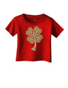 Celtic Knot 4 Leaf Clover St Patricks Infant T-Shirt Dark-Infant T-Shirt-TooLoud-Red-06-Months-Davson Sales